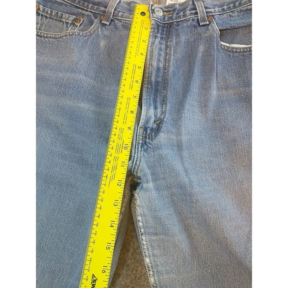 Levis 550 Relaxed Fit Mens Light Wash Blue Denim Jeans W36 L29 Vintage Style
